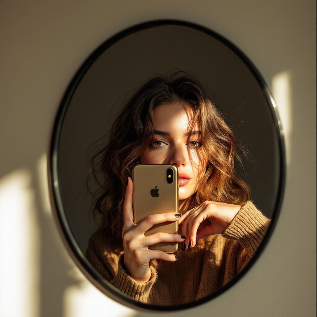 Vintage Mirror Selfie